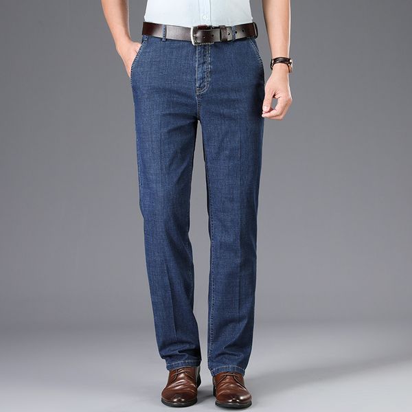 2020 new fashion men jeans blue classical vintage elastic casual business long pants high waist father smart straight jeans men
2020 new fashion men jeans blue classical vintage elastic casual business long pants high waist father smart straight jeans men