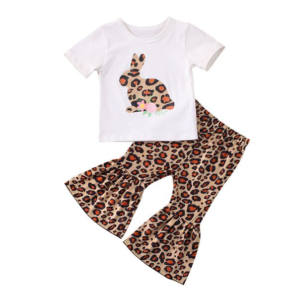 0-3y newborn infant toddler kids girl rabbit short sleeve t-shirt leopard print flare pants baby clothes outfits 2pcs set, White
0-3y newborn infant toddler kids girl rabbit short sleeve t-shirt leopard print flare pants baby clothes outfits 2pcs set, White