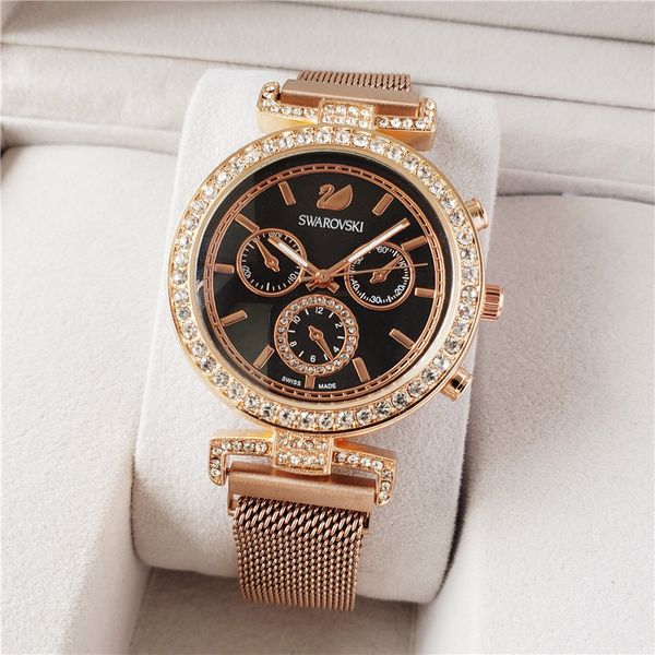 luxury famous watch swarovski men's and women's watches steel belt gold men's sports brand watch ladies gift ship
luxury famous watch swarovski men's and women's watches steel belt gold men's sports brand watch ladies gift ship