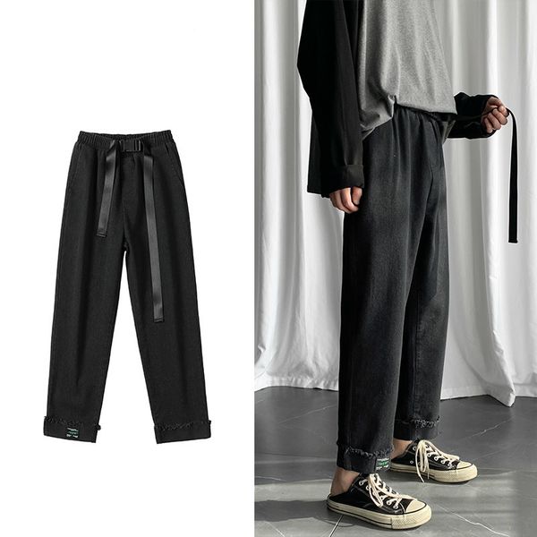 send belt men's stretch slim fit wash jeans black/blue/grey color loose casual pants male fashion biker denim trousers -2xl
send belt men's stretch slim fit wash jeans black/blue/grey color loose casual pants male fashion biker denim trousers -2xl