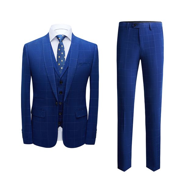mens suits designers 2020 slim fit groom wedding suit latest blue business suit 3 piece formal wear size m-3xl, White;black 
mens suits designers 2020 slim fit groom wedding suit latest blue business suit 3 piece formal wear size m-3xl, White;black