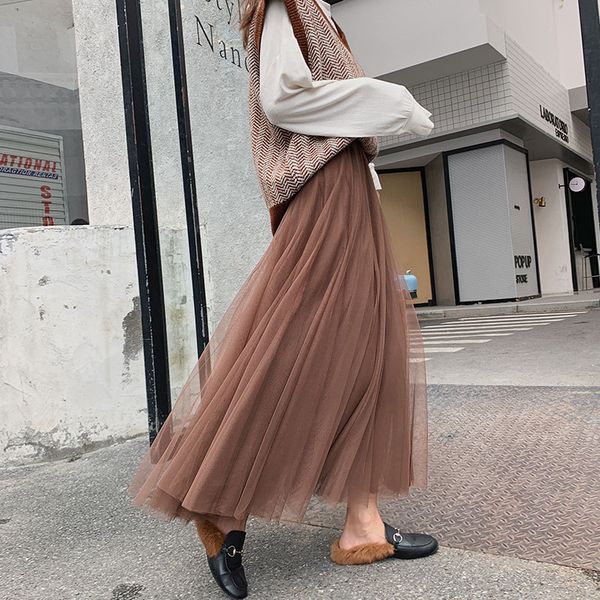 net yarn skirt female spring and autumn winter 2020 new high waist a word large size fat mm autumn black big swing pleated skirt
net yarn skirt female spring and autumn winter 2020 new high waist a word large size fat mm autumn black big swing pleated skirt