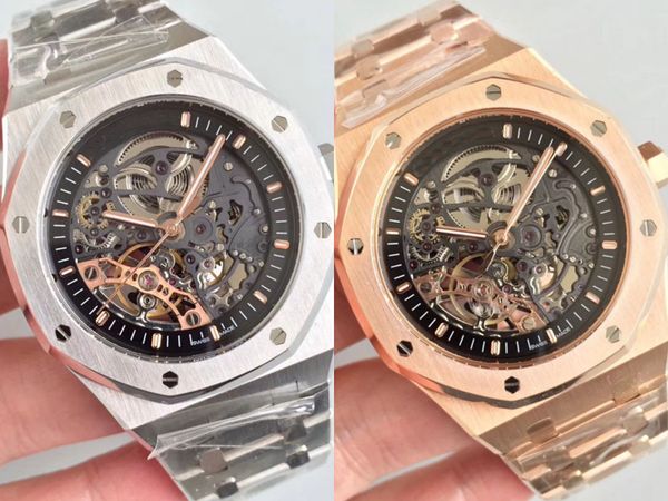 version double balance wheel openworked tourbillon luxury mens watches 15407st 15400 15710st automatic movement sport wristwatches, Slivery;brown
version double balance wheel openworked tourbillon luxury mens watches 15407st 15400 15710st automatic movement sport wristwatches, Slivery;brown
