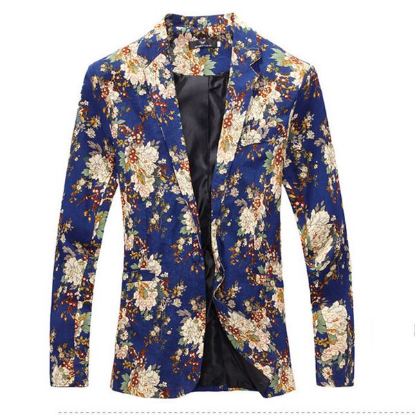 mens floral blazers new designer fashion vintage slim custom fit linen flower casual business dress suit male blazers, White;black
mens floral blazers new designer fashion vintage slim custom fit linen flower casual business dress suit male blazers, White;black