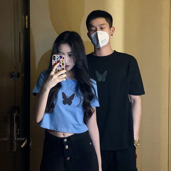 2020 east gate couple wear printed short-sleeved female ins 2020 east gate couple wear printed short-sleeved t-shirt female t-shirt butterfl, White
2020 east gate couple wear printed short-sleeved female ins 2020 east gate couple wear printed short-sleeved t-shirt female t-shirt butterfl, White