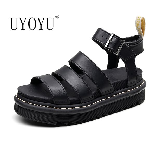 uyoyu women sewing platform sandals summer split leather gladiator sandals women 2020 runway show shoes woman, Black
uyoyu women sewing platform sandals summer split leather gladiator sandals women 2020 runway show shoes woman, Black