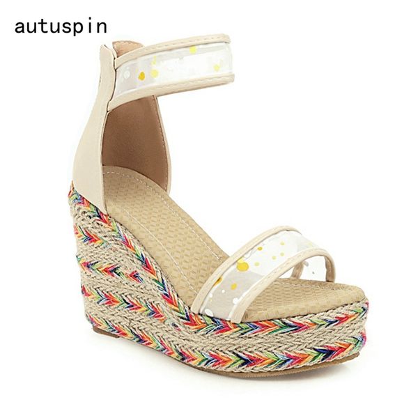 womens sweet wedge sandals female mesh platform bohemia high heels 2020 summer fashion zipper open toe lady beach walking shoes, Black
womens sweet wedge sandals female mesh platform bohemia high heels 2020 summer fashion zipper open toe lady beach walking shoes, Black