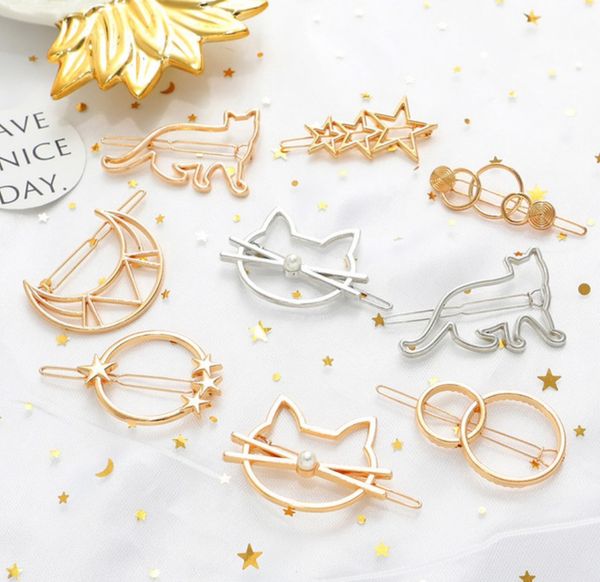 fashion woman hair accessories triangle moon hairpins gold silver geometric hair clip pins alloy hairband star circle grip
fashion woman hair accessories triangle moon hairpins gold silver geometric hair clip pins alloy hairband star circle grip