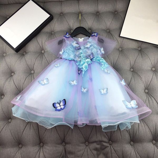 european and american children's wear 2020 summer new style three-dimensional butterfly embroidery gradient baby girl's dress, Blue
european and american children's wear 2020 summer new style three-dimensional butterfly embroidery gradient baby girl's dress, Blue