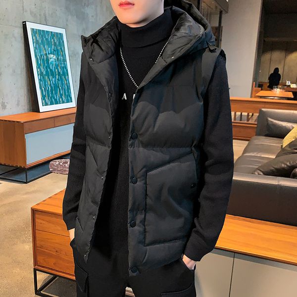 2020 new winter jacket men hoodied vest men zipper mens jacket sleeveless casual winter waistcoat, Black;white
2020 new winter jacket men hoodied vest men zipper mens jacket sleeveless casual winter waistcoat, Black;white
