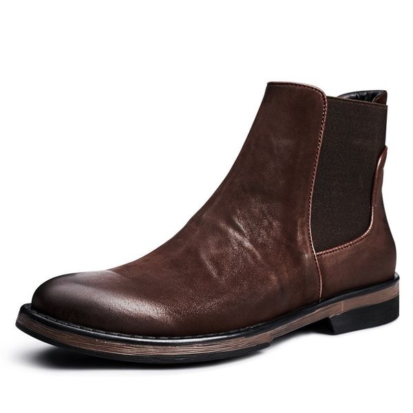 retro boots men high genuine leather shoes british business slip on booties winter cotton shoes plus size, Black
retro boots men high genuine leather shoes british business slip on booties winter cotton shoes plus size, Black
