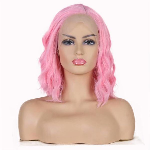 charisma pink wavy bob wig synthetic lace front wigs for women side part cosplay lolita wig glueless heat fiber hair daily wear, Black
charisma pink wavy bob wig synthetic lace front wigs for women side part cosplay lolita wig glueless heat fiber hair daily wear, Black