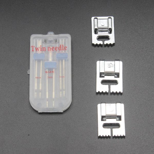 decoration diy sewing tools double needle combination 50x24x4mm sew accessories household 3pcs sewing press foot multi-function, Black
decoration diy sewing tools double needle combination 50x24x4mm sew accessories household 3pcs sewing press foot multi-function, Black