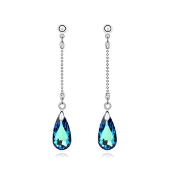 luxury fashion teardrop shape jewelry wholesale white gold color long drop dangle earrings for women made with swarovski elements crystal, Silver
luxury fashion teardrop shape jewelry wholesale white gold color long drop dangle earrings for women made with swarovski elements crystal, Silver