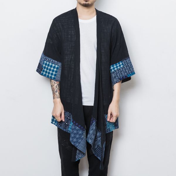 luxury male fashion black casual long kimono jacket outerwear overcoat men chinese style half sleeve trench cardigan coat thin, Tan;black
luxury male fashion black casual long kimono jacket outerwear overcoat men chinese style half sleeve trench cardigan coat thin, Tan;black