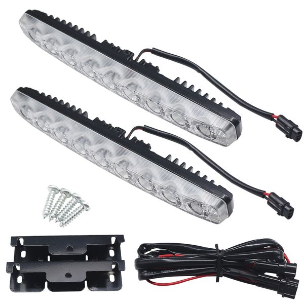 so.k led drl daytime running light 9 leds 12v auto day light white color for car fog work driving lamp super bright
so.k led drl daytime running light 9 leds 12v auto day light white color for car fog work driving lamp super bright