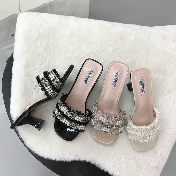 slippers women summer female shoes string bead slides fashion rubber flip flops med 2020 hawaiian fabric hoof heels rome, Black
slippers women summer female shoes string bead slides fashion rubber flip flops med 2020 hawaiian fabric hoof heels rome, Black