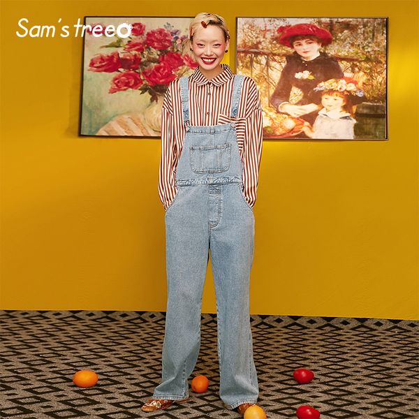 samstree sky blue women jumpsuits,2020 autumn new casual straight female rompers fashion streetwear mid waist femme bottoms, Black;white
samstree sky blue women jumpsuits,2020 autumn new casual straight female rompers fashion streetwear mid waist femme bottoms, Black;white