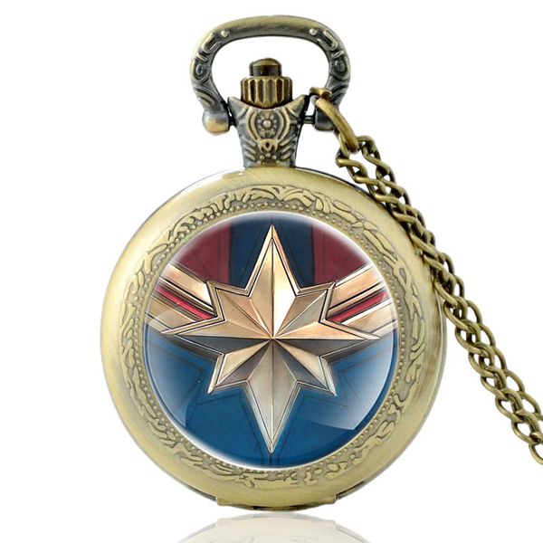 new fashion antique captain marvel quartz pocket watch vintage men women bronze pendant necklace gifts, Slivery;golden
new fashion antique captain marvel quartz pocket watch vintage men women bronze pendant necklace gifts, Slivery;golden