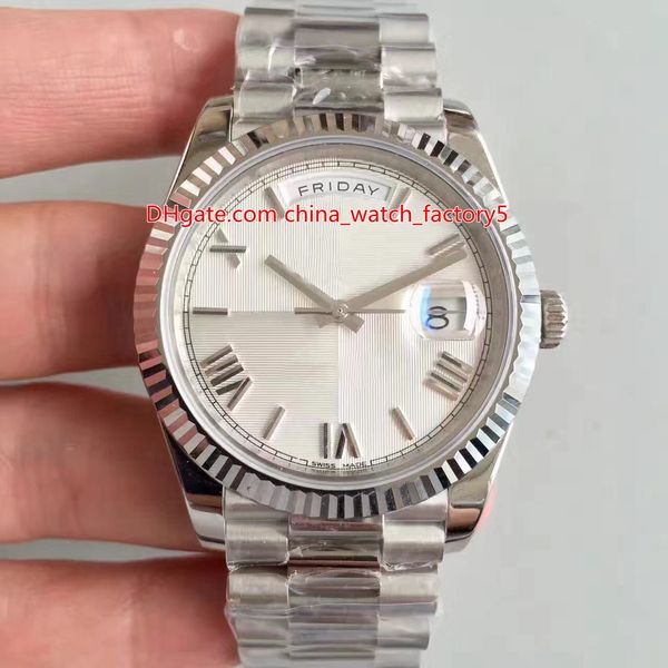 5 color v8 n maker 40mm day-date 218206 218235 218239 platinum swiss cal.3255 movement automatic mens men's watch watches, Slivery;brown
5 color v8 n maker 40mm day-date 218206 218235 218239 platinum swiss cal.3255 movement automatic mens men's watch watches, Slivery;brown
