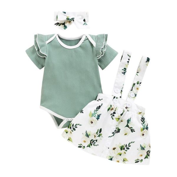 summer newborn baby girls clothes set ruffle short sleeve toddler girl floral clothing with headband infant clothing suit d30, White
summer newborn baby girls clothes set ruffle short sleeve toddler girl floral clothing with headband infant clothing suit d30, White