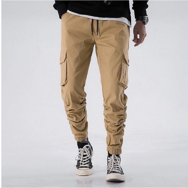 2018. новые повседневные штаны мужчина drawstring твердого хлопок joggers мужчины гофрированного multi-карман slim fit hiphop хаки брюки муж, Black
2018. новые повседневные штаны мужчина drawstring твердого хлопок joggers мужчины гофрированного multi-карман slim fit hiphop хаки брюки муж, Black