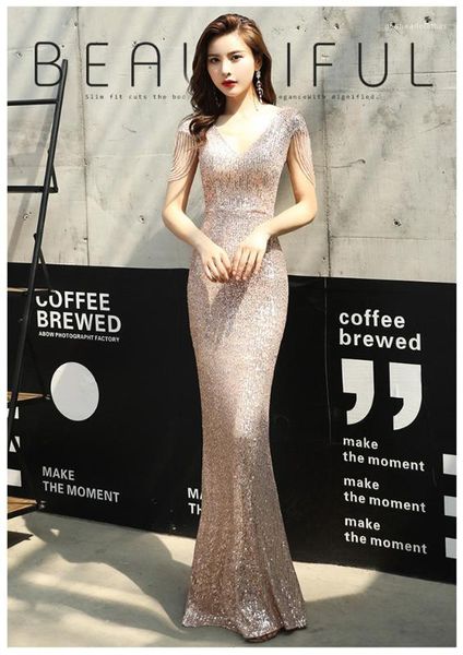 designer temperament fishtail v neck sequin fashion slim fit waist skirt maxi dresses evening dress womens, Black;gray
designer temperament fishtail v neck sequin fashion slim fit waist skirt maxi dresses evening dress womens, Black;gray