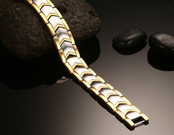 rose gold color titanium steel double row magnetic bracelets bangles men germanium negative fashion jewelry mans bracelet, Golden;silver
rose gold color titanium steel double row magnetic bracelets bangles men germanium negative fashion jewelry mans bracelet, Golden;silver