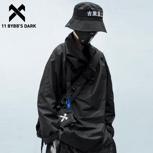 11 bybb's dark solid dark pile pile collar long sleeve 2020 hip hop streetwear letter embroidery pullover techwear fashion t200420, White;black 
11 bybb's dark solid dark pile pile collar long sleeve 2020 hip hop streetwear letter embroidery pullover techwear fashion t200420, White;black