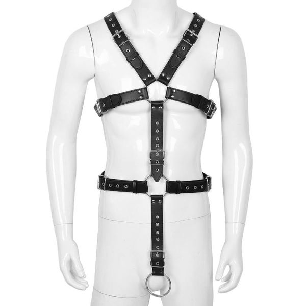 leather harness mans lingerie costume full body chest harness detachable groin strap with o ring holes cosplay costume, Black;brown
leather harness mans lingerie costume full body chest harness detachable groin strap with o ring holes cosplay costume, Black;brown