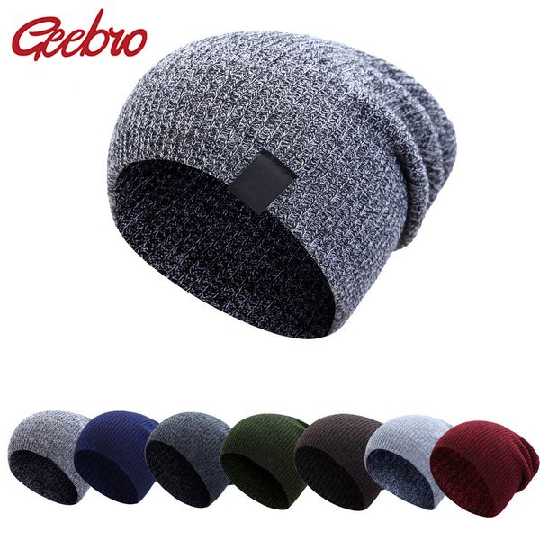 geebro casual knitted hats winter warm caps for man women fashion baggy beanies solid color elastic hats bonnet cap autum
geebro casual knitted hats winter warm caps for man women fashion baggy beanies solid color elastic hats bonnet cap autum