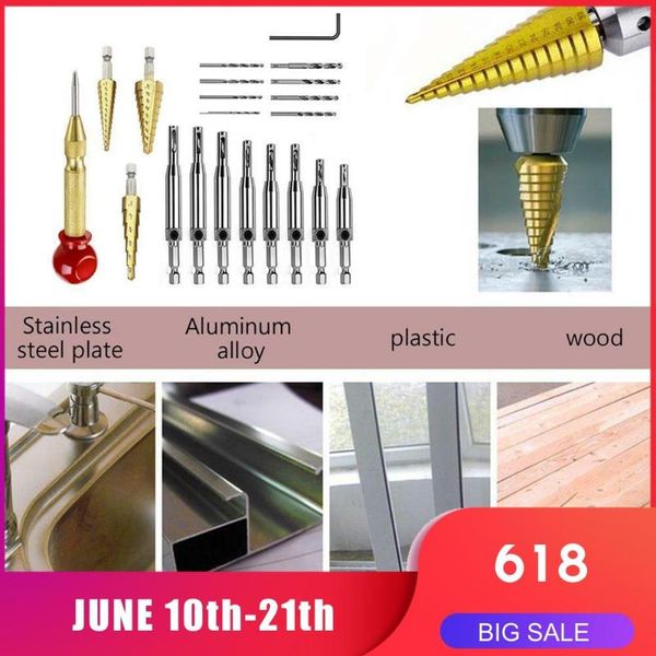 set steel cones drill bits steps drill center punch bits pagoda shape spiral cutter metric hole woodworking hinge flu i3
set steel cones drill bits steps drill center punch bits pagoda shape spiral cutter metric hole woodworking hinge flu i3