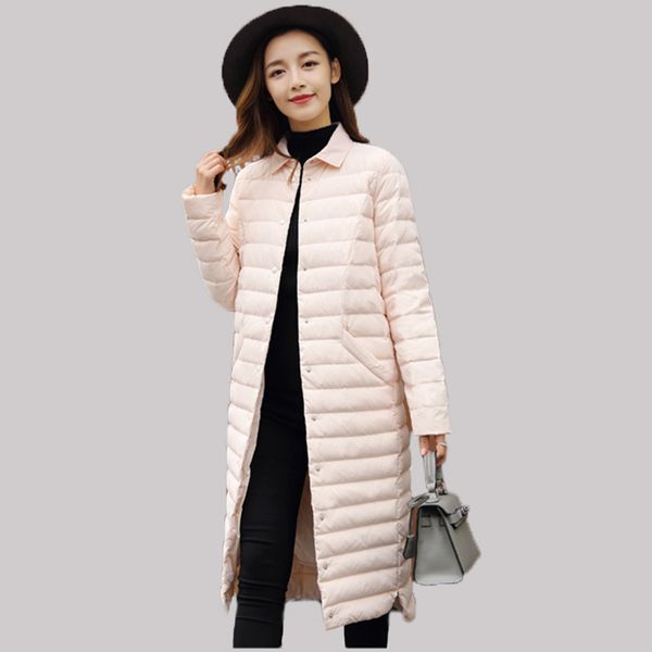 2018 autumn and winter down jacket women outerwear new large size long light down coat women's slim jacket female clothing parka, Black
2018 autumn and winter down jacket women outerwear new large size long light down coat women's slim jacket female clothing parka, Black