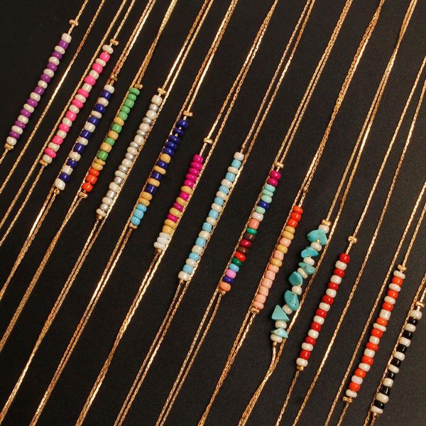 14 pcs/ set fashion hand threading beads beach anklet women simple double layered alloy foot chain anklet jewelry, Red;blue
14 pcs/ set fashion hand threading beads beach anklet women simple double layered alloy foot chain anklet jewelry, Red;blue