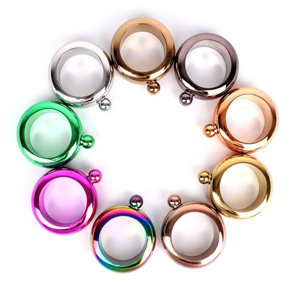 20pcs/lot colorful 3.5oz bracelet stainless steel hip flask 100ml bangle jug whiskey bottle wine bracelet
20pcs/lot colorful 3.5oz bracelet stainless steel hip flask 100ml bangle jug whiskey bottle wine bracelet