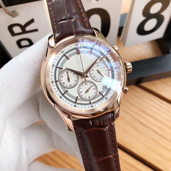 designer mens watch vk quartz electronic movement six-pin timing function classic fashion 316 stainless steel case 41mm 12mm luxury watch, Slivery;brown
designer mens watch vk quartz electronic movement six-pin timing function classic fashion 316 stainless steel case 41mm 12mm luxury watch, Slivery;brown