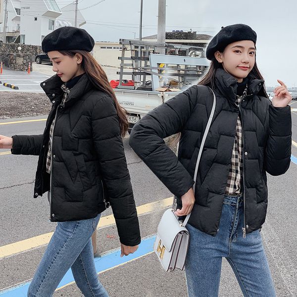 new arrival women's parka 100% cotton jackets solid color harajuku korean fashion casual female jacket coats stand collar, Black
new arrival women's parka 100% cotton jackets solid color harajuku korean fashion casual female jacket coats stand collar, Black