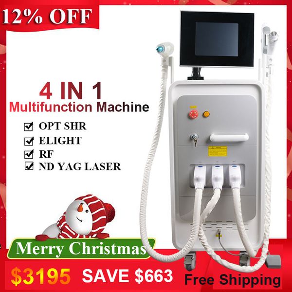 4 in 1 nd yag laser tattoo removal machine ipl rf laser opt shr fast hair removal beauty equipment, Black
4 in 1 nd yag laser tattoo removal machine ipl rf laser opt shr fast hair removal beauty equipment, Black