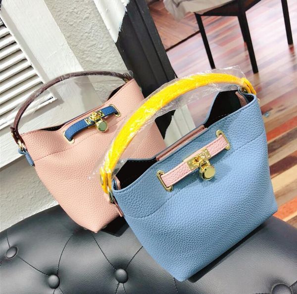 Lock Bucket Bag Women New Fashion Crossbody Shoulder Bags Summer Bright Colors Handbag Ladies
Lock Bucket Bag Women New Fashion Crossbody Shoulder Bags Summer Bright Colors Handbag Ladies