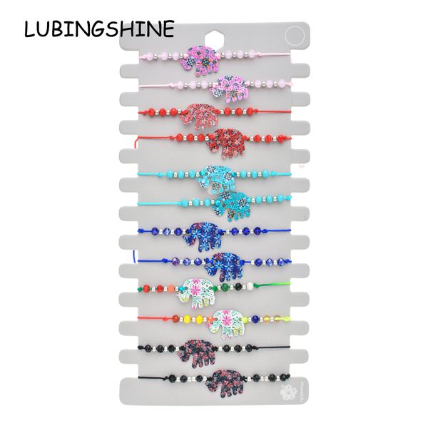 12pcs/set multi enamel elephant charms bracelets for women child adjustable rope chain crystal bead anklets boho girl jewelry, Golden;silver
12pcs/set multi enamel elephant charms bracelets for women child adjustable rope chain crystal bead anklets boho girl jewelry, Golden;silver