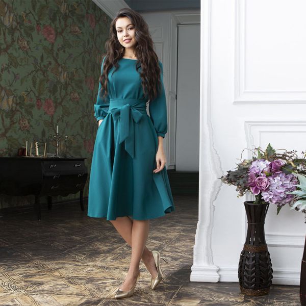 Februaryfrost 2020 Women Elegant O Neck Lantern Sleeve Bow Tie Party Dress Vintage Autumn Fashion Knee Length Bandage Dress Party Clubwear
Februaryfrost 2020 Women Elegant O Neck Lantern Sleeve Bow Tie Party Dress Vintage Autumn Fashion Knee Length Bandage Dress Party Clubwear
