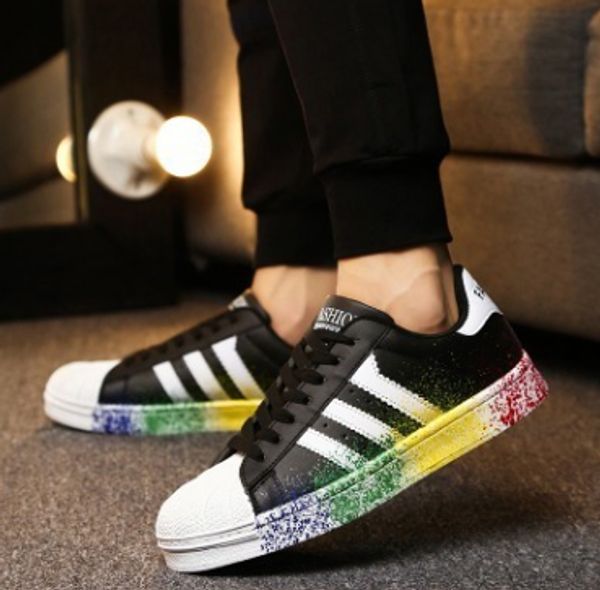 Men's and Women's Spring and Autumn Fashion Men Women Super Shoes Golden Drop Shipping Size 36-44 Skateboarding Shoes Flat Shoe
Men's and Women's Spring and Autumn Fashion Men Women Super Shoes Golden Drop Shipping Size 36-44 Skateboarding Shoes Flat Shoe