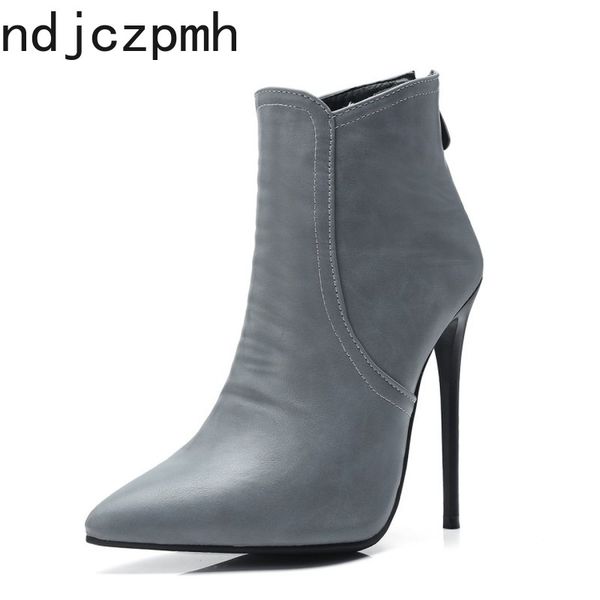 ankle boots new winter fashion pointed fine heel zipper plush high heel short tube women shoes plus size 34-48 height 12cm, Black
ankle boots new winter fashion pointed fine heel zipper plush high heel short tube women shoes plus size 34-48 height 12cm, Black