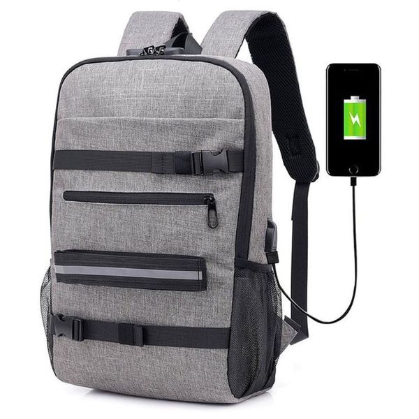 outdoor bags backpack with password lock usb charging black shoulder school bag hiking travelling anti theft solid men bookbag
outdoor bags backpack with password lock usb charging black shoulder school bag hiking travelling anti theft solid men bookbag