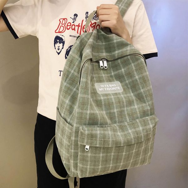 dcimor new plaid backpack cotton women backpack school bag for teenage girls travel shoulder bagpack female mochila
dcimor new plaid backpack cotton women backpack school bag for teenage girls travel shoulder bagpack female mochila