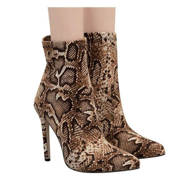 stiletto pattern boots women autumn winter serpent nightclub boots short shoes thin heel boots zapatos de mujer #g3, Black
stiletto pattern boots women autumn winter serpent nightclub boots short shoes thin heel boots zapatos de mujer #g3, Black
