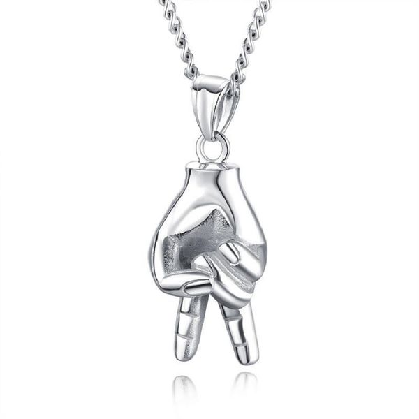 men charm hip hop jewelry punk victory gesture necklace fashion pendant stainless steel chains design gold silver black necklaces for mens
men charm hip hop jewelry punk victory gesture necklace fashion pendant stainless steel chains design gold silver black necklaces for mens