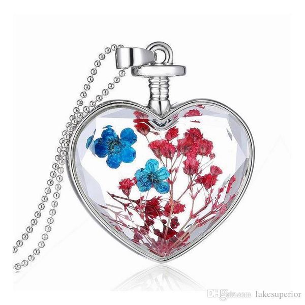 women girls dried flower pendant necklace mix style heart plant necklace gift for love girlfriend epacket shipping, Silver
women girls dried flower pendant necklace mix style heart plant necklace gift for love girlfriend epacket shipping, Silver