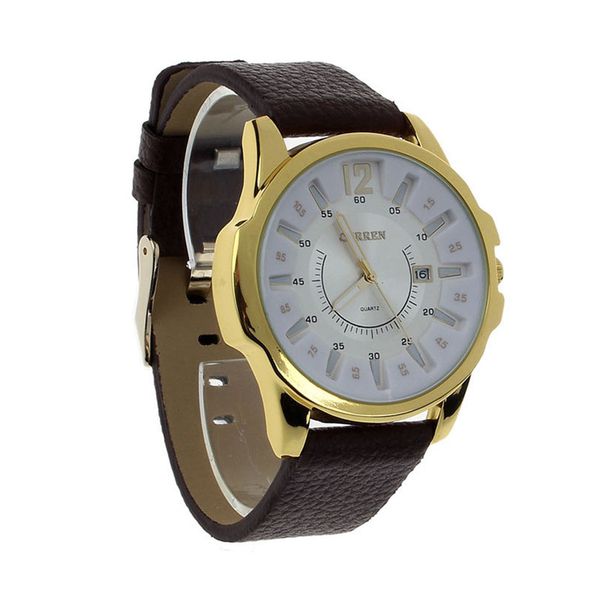 new fashion luxury men analog sport steel case quartz date leather wrist watch gdwh needle bucklestainless steel #4m14, Slivery;brown
new fashion luxury men analog sport steel case quartz date leather wrist watch gdwh needle bucklestainless steel #4m14, Slivery;brown