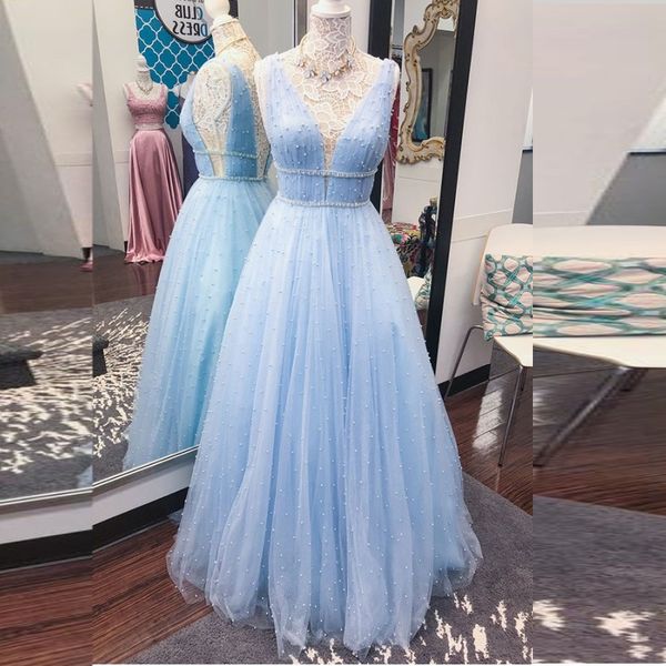 major beading prom dresses deep v neck pearls baby blue a line teens party dress luxury evening gowns backless sexy, Black
major beading prom dresses deep v neck pearls baby blue a line teens party dress luxury evening gowns backless sexy, Black